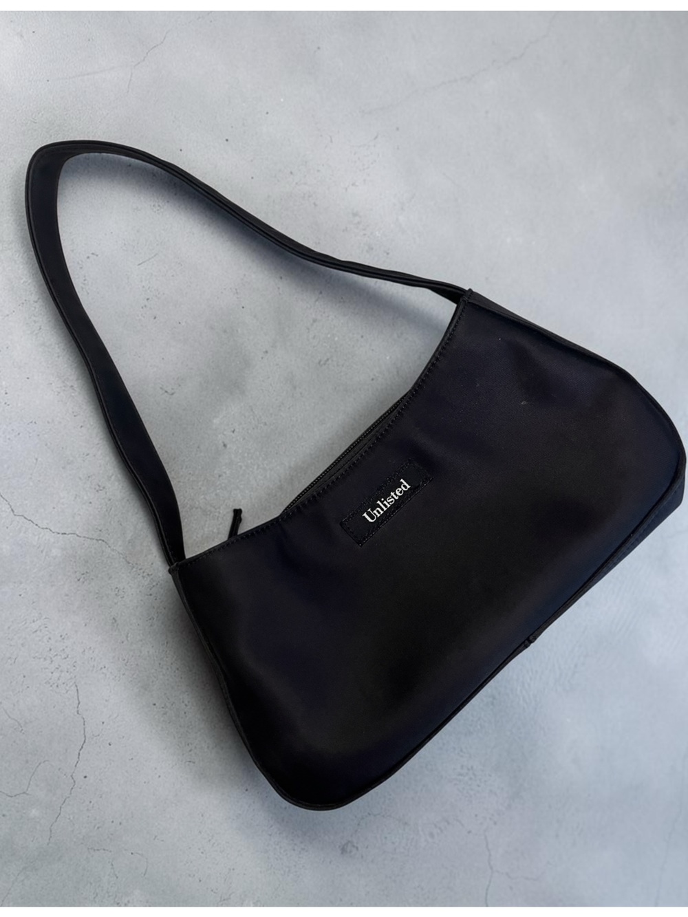 Unlisted Black Nylon Mini Shoulder Bag